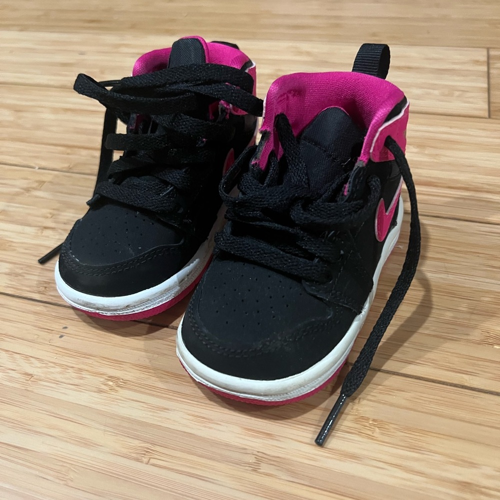 Jordan Kids Sneakers Black and Pink